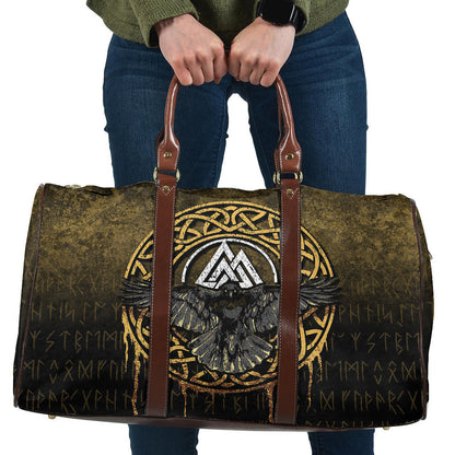 Bag Valhalla Norse Mythology Raven Black Crow Viking Travel Bag