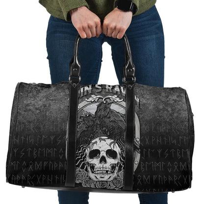 Bag Odins Raven Norse Mythology Ravens Midgard Birds Crow Cyan Version Travel Bag