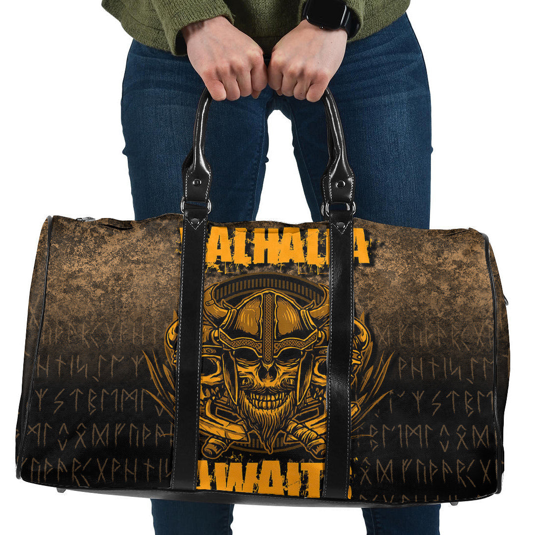 Bag Valhalla Awaits Warrior Travel Bag