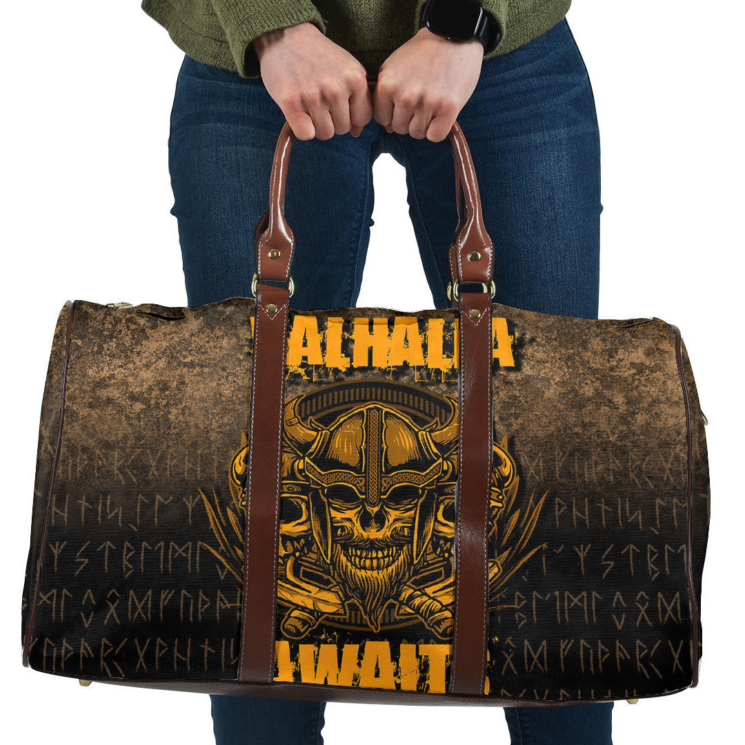 Bag Valhalla Awaits Warrior Travel Bag