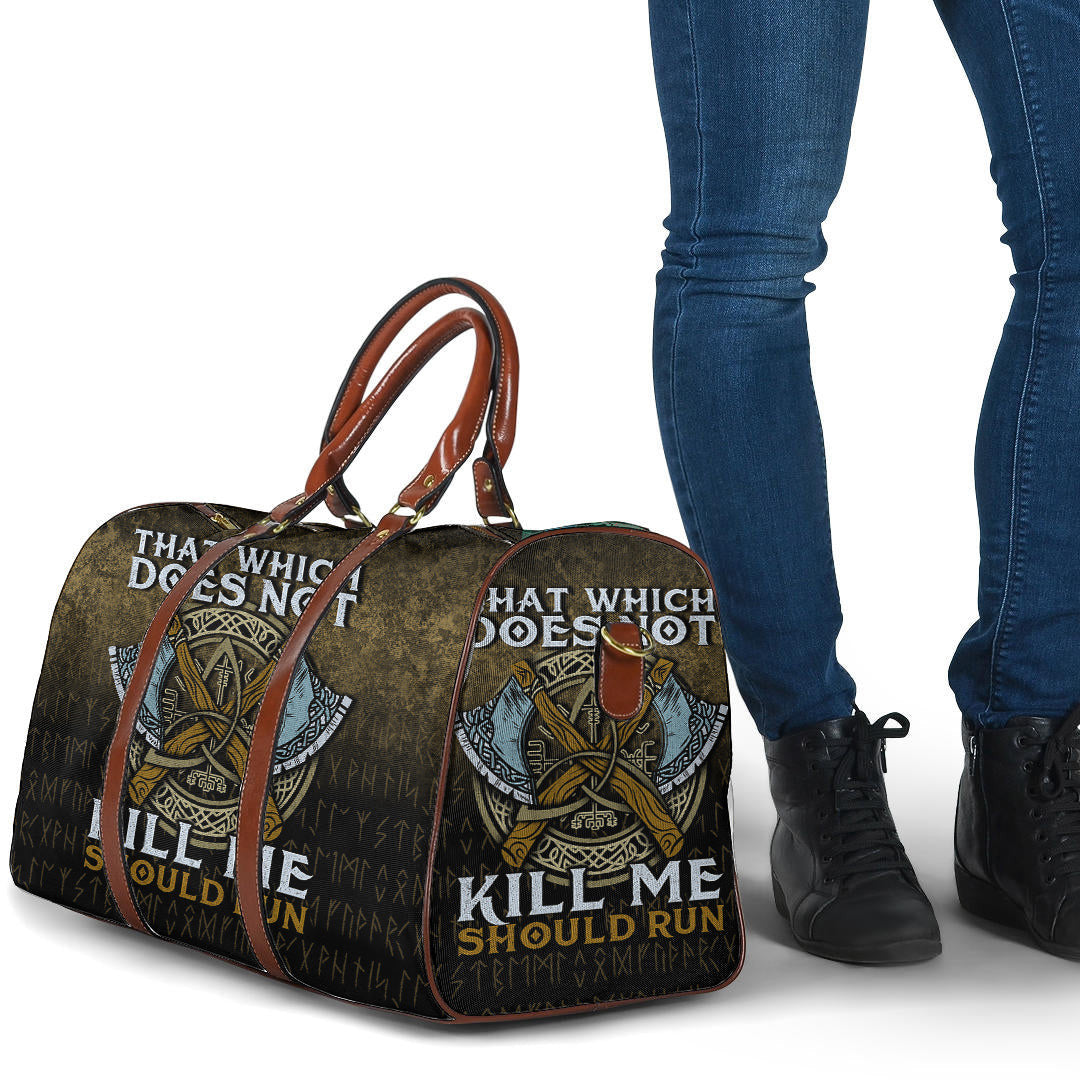 Bag That Wich Does Not Kill Me Should Run Cyan Version Travel Bag