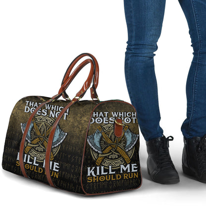 Bag That Wich Does Not Kill Me Should Run Cyan Version Travel Bag