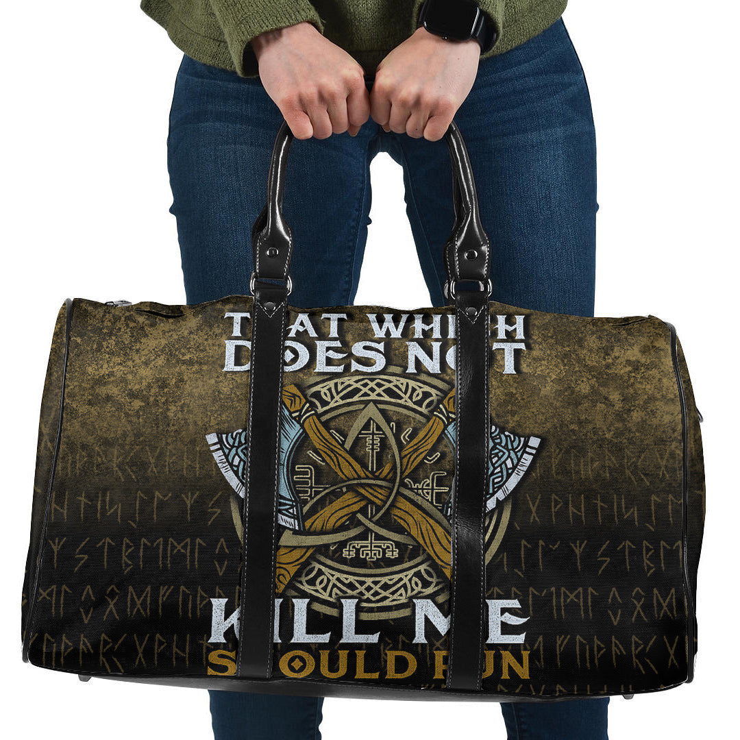 Bag That Wich Does Not Kill Me Should Run Cyan Version Travel Bag