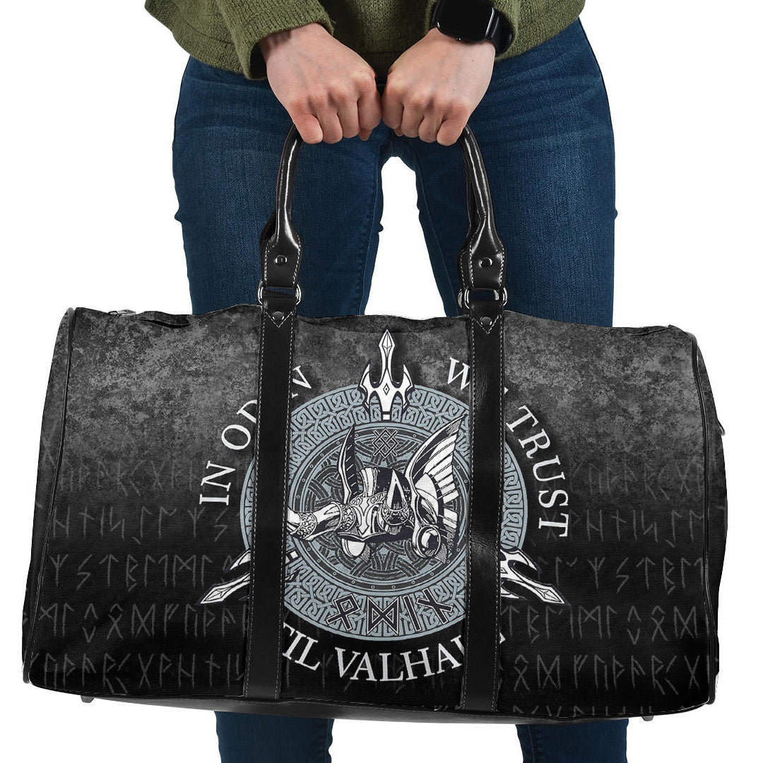 Bag In Odin We Trust Cyan Version Travel Bag