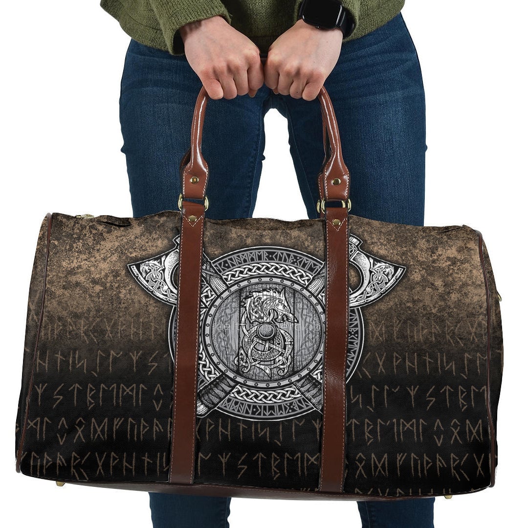 Bag Fenrir Viking Shield Cyan Version Travel Bag