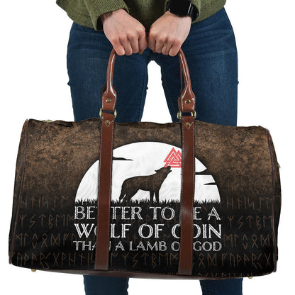 Bag Better To Be A Wolf Of Odin Than A Lamb Of God Travel Bag