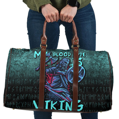 Bag Blood Type Viking Axe Warrior Valhalla Travel Bag