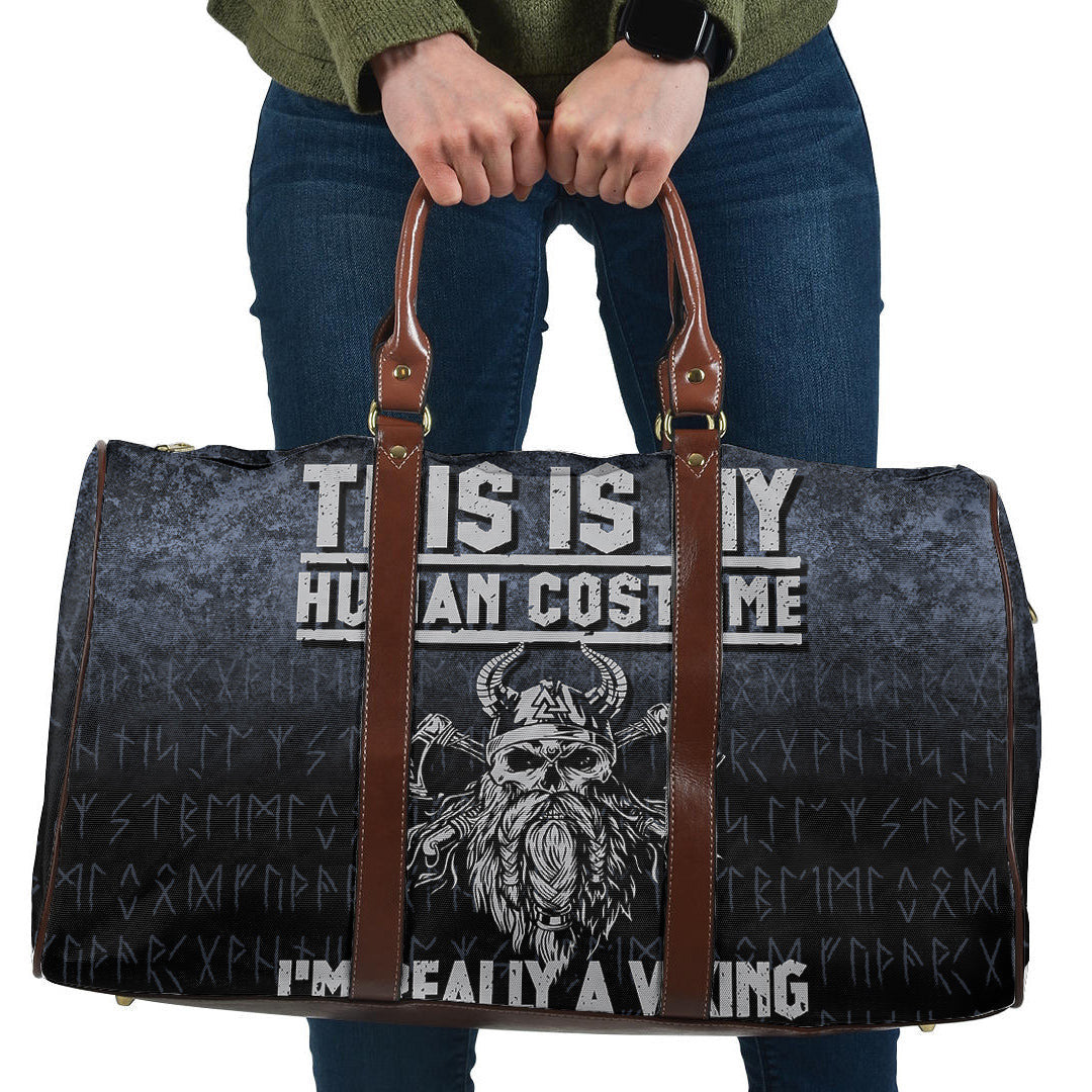 Bag This Is My Human Costume I'm Really A Viking Cyan Version Travel Bag