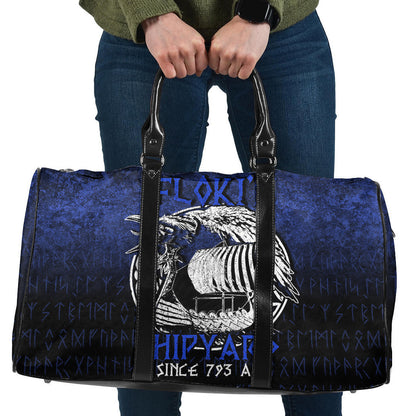 Bag Kattegat Longboat Raven Norse Mythology Flokis Shipyard Cyan Version Travel Bag