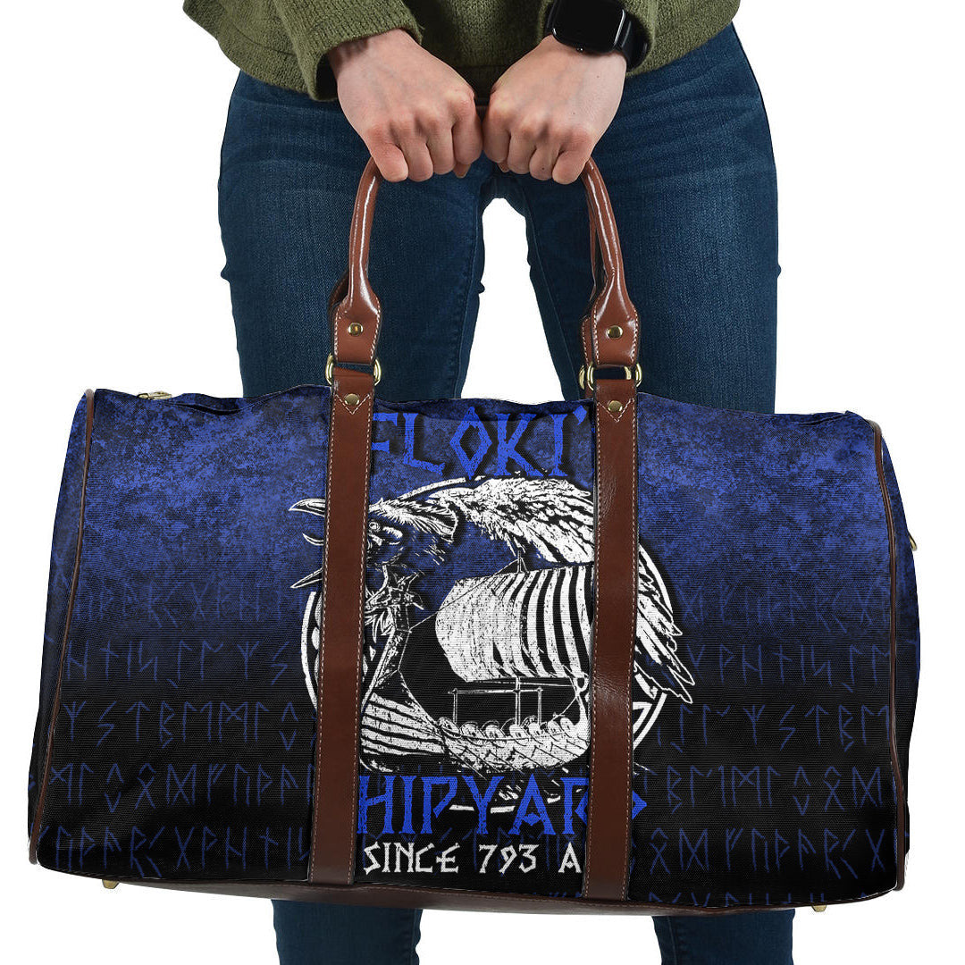Bag Kattegat Longboat Raven Norse Mythology Flokis Shipyard Cyan Version Travel Bag