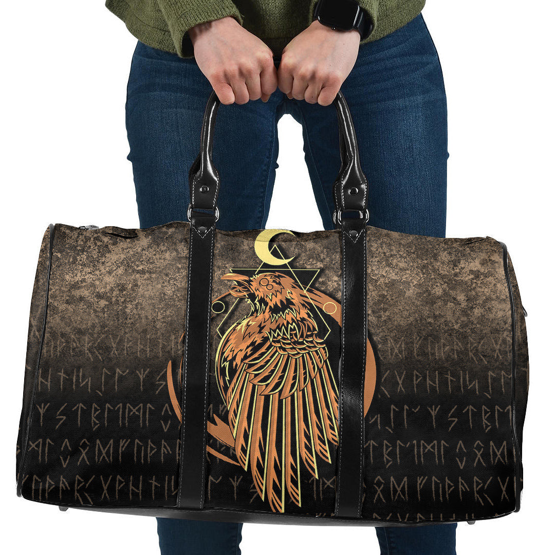 Bag Raven Viking Warrior Valhalla Norse Cyan Version Travel Bag