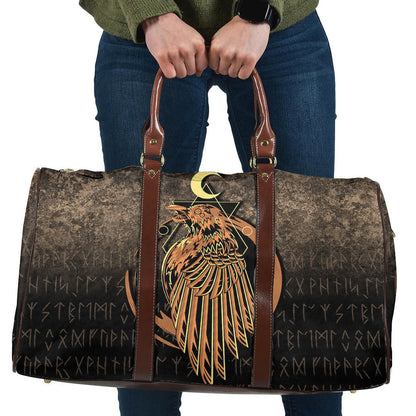 Bag Raven Viking Warrior Valhalla Norse Cyan Version Travel Bag