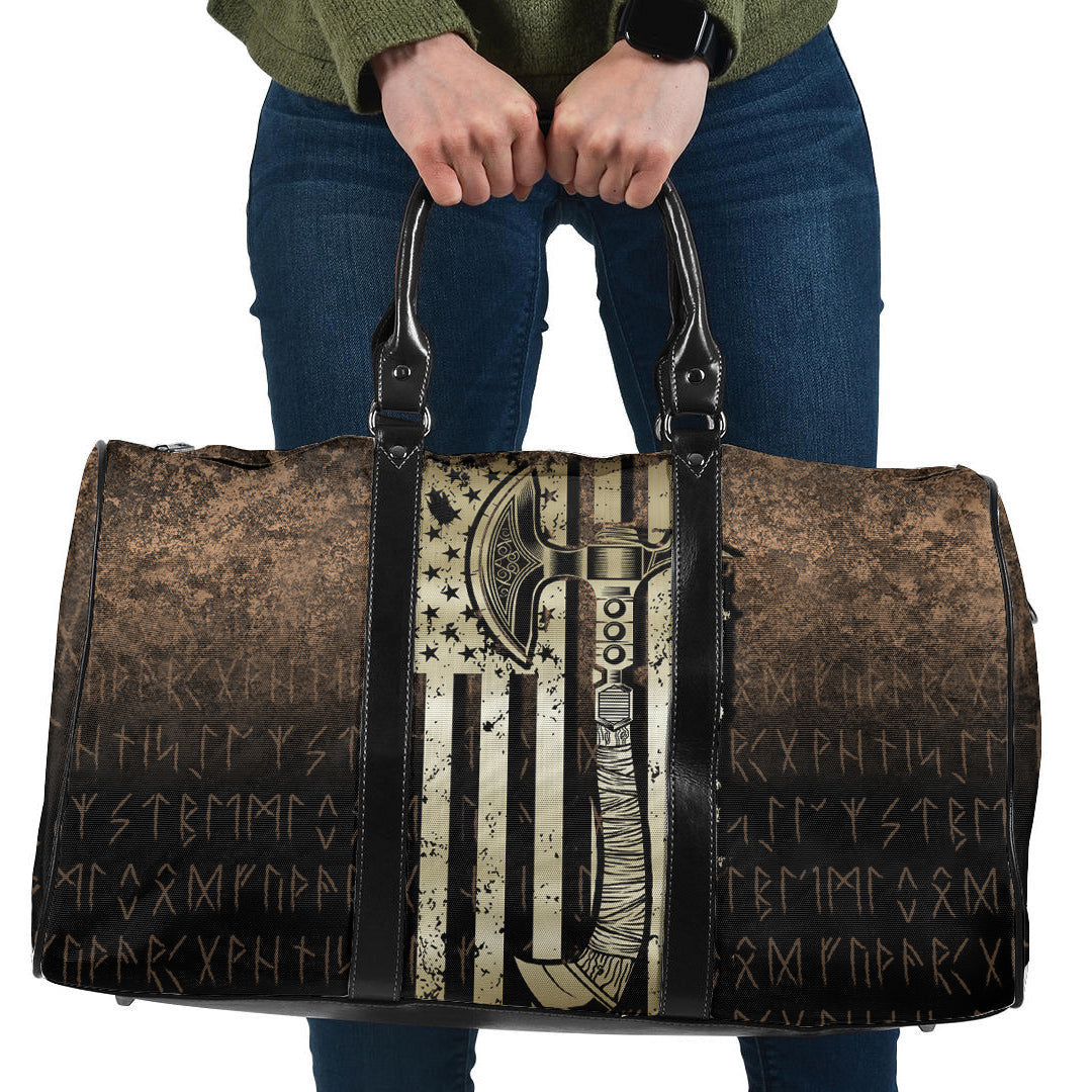 Bag USA Flag Viking Cool American Norsemen Travel Bag