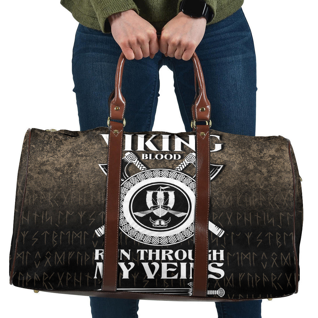 Bag Viking Blood Run Through My Veins Travel Bag