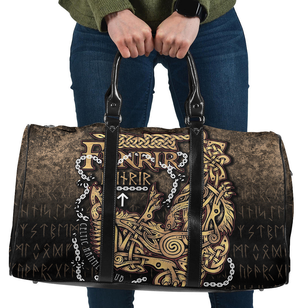 Bag Fenrir Ragnarok Viking Monster Wolf Cyan Version Travel Bag