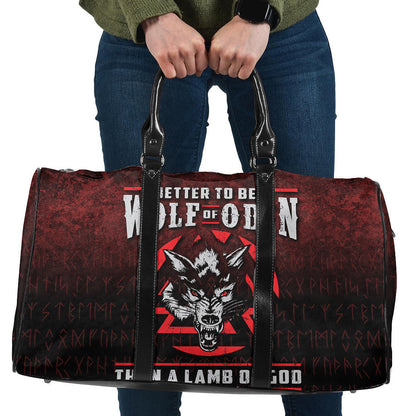 Bag Better To Be A Wolf Of Odin Than A Lamb Of God Travel Bag