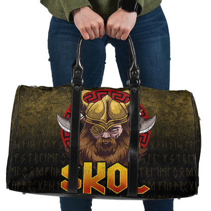 Bag Skol Viking Beer Norse Mythology Warrior Drinking Cyan Version Travel Bag