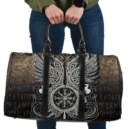Bag Huginn & Muninn, Odin's Ravens Cyan Version Travel Bag