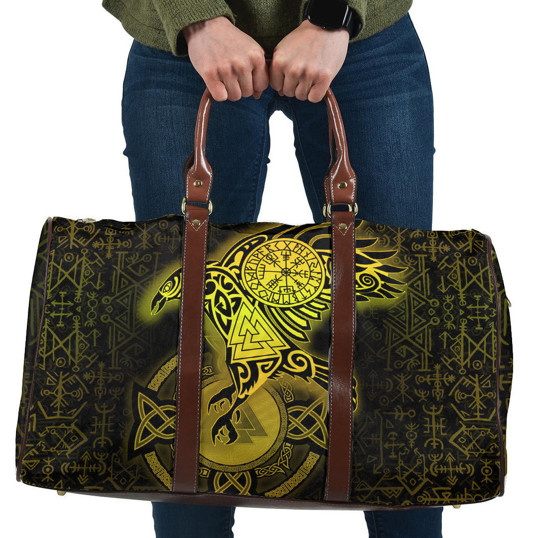 Bag Celtic Raven Special Yellow Viking Travel Bag