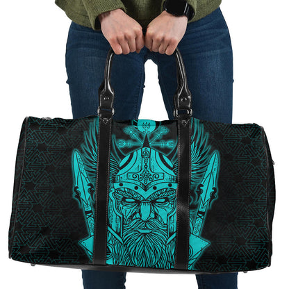 Bag Odin And Raven Turquoise Viking Travel Bag