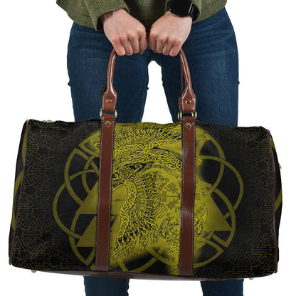 Bag Raven Valknut Gold Viking Travel Bag