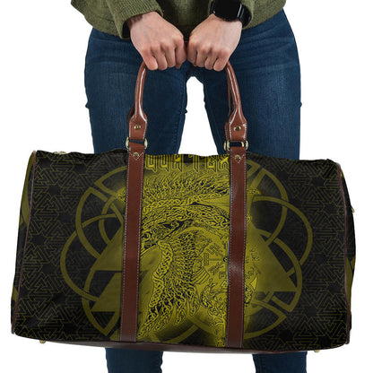 Bag Valknut Raven Gold Viking Travel Bag