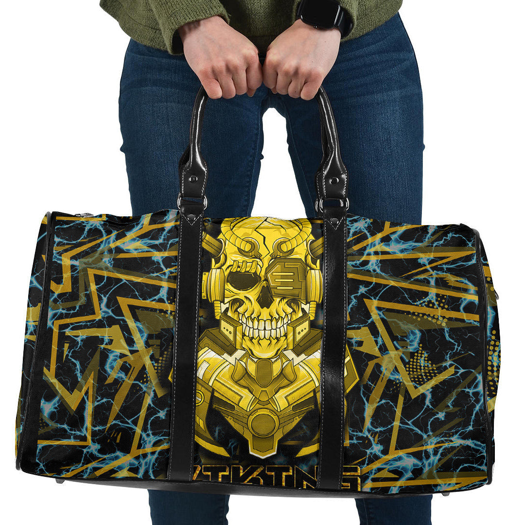 Bag Viking 3D Warrior Robo Gold Storm Pattern Travel Bag