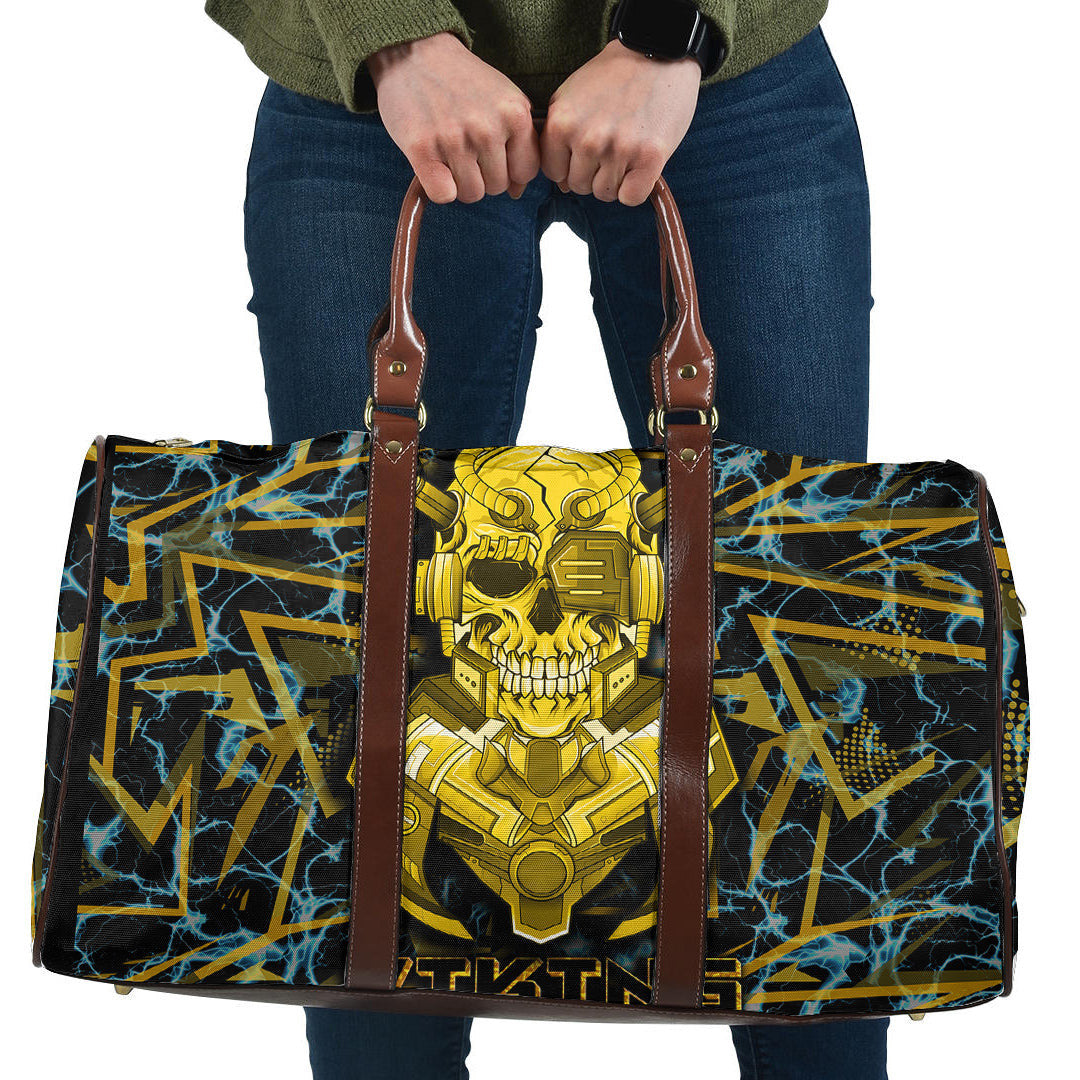 Bag Viking 3D Warrior Robo Gold Storm Pattern Travel Bag