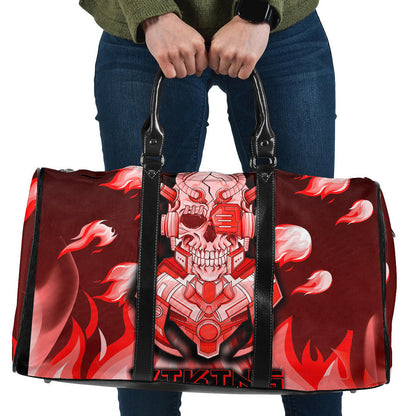 Bag Viking 3D Warrior Robo Red Fire Pattern Travel Bag