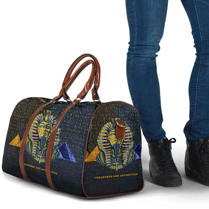 Bag Egyptian Pharaoh In a Destroyed Travel Bag