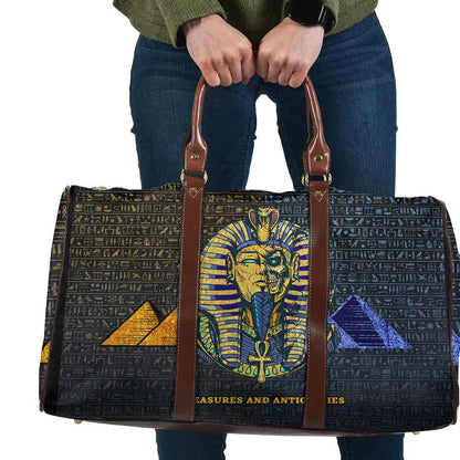 Bag Egyptian Pharaoh In a Destroyed Travel Bag