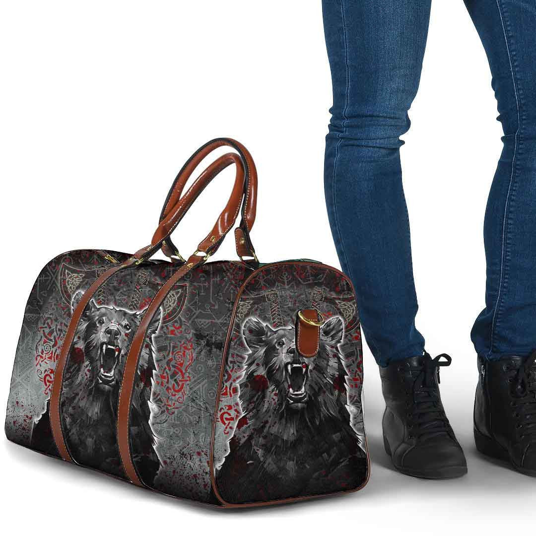 Bag Viking Berserker Bear Blood Travel Bag