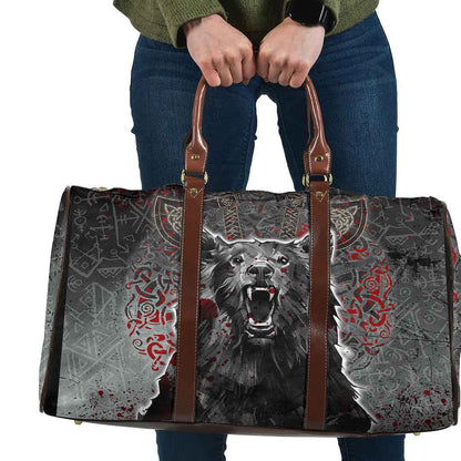 Bag Viking Berserker Bear Blood Travel Bag