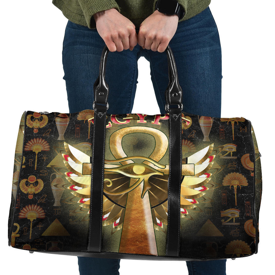 Bag Ankh And Horus Egyptian Travel Bag