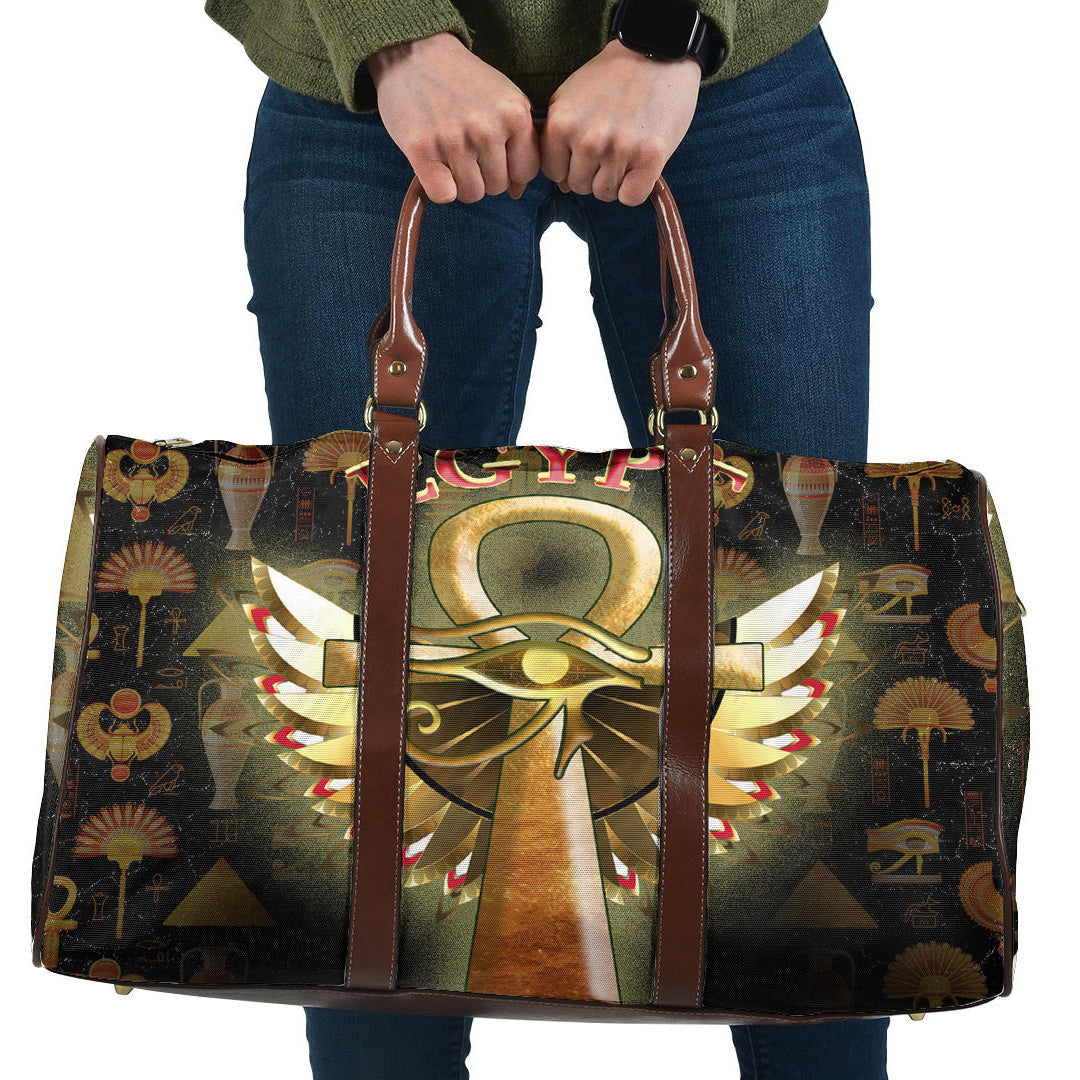 Bag Ankh And Horus Egyptian Travel Bag