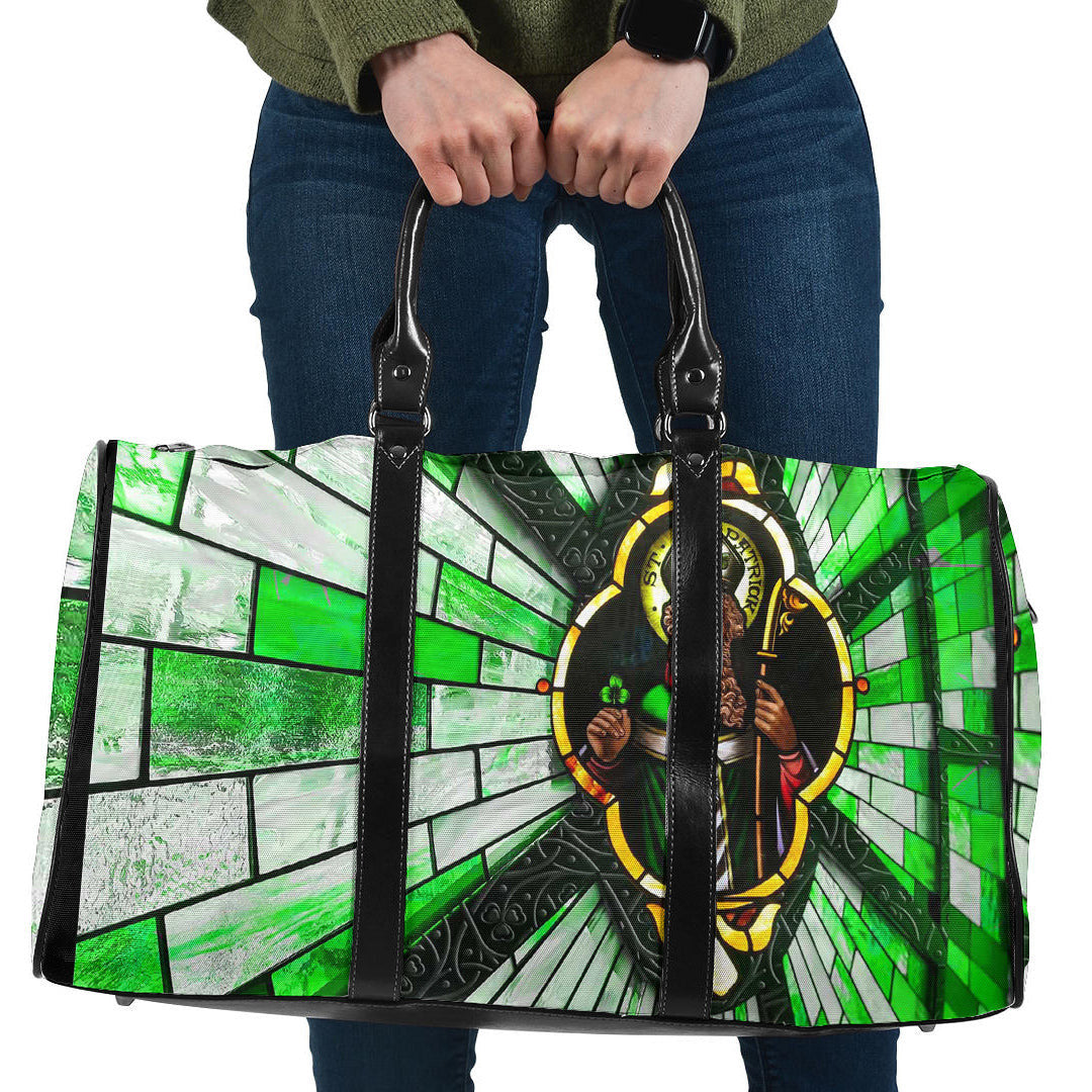 Bag S.T Patrick Day And Cross Strained Window Style Travel Bag