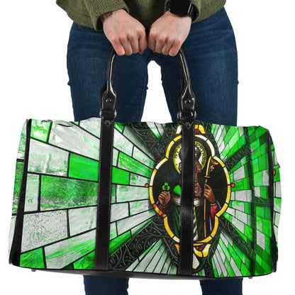Bag S.T Patrick Day And Cross Strained Window Style Travel Bag