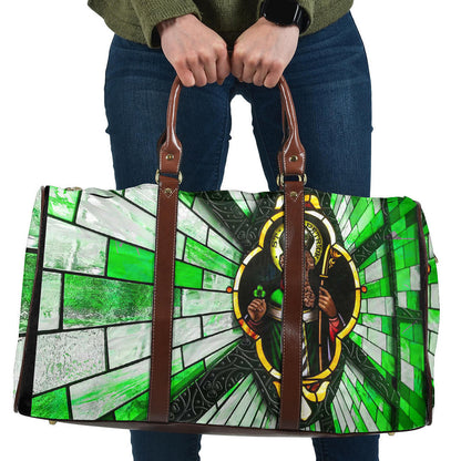 Bag S.T Patrick Day And Cross Strained Window Style Travel Bag