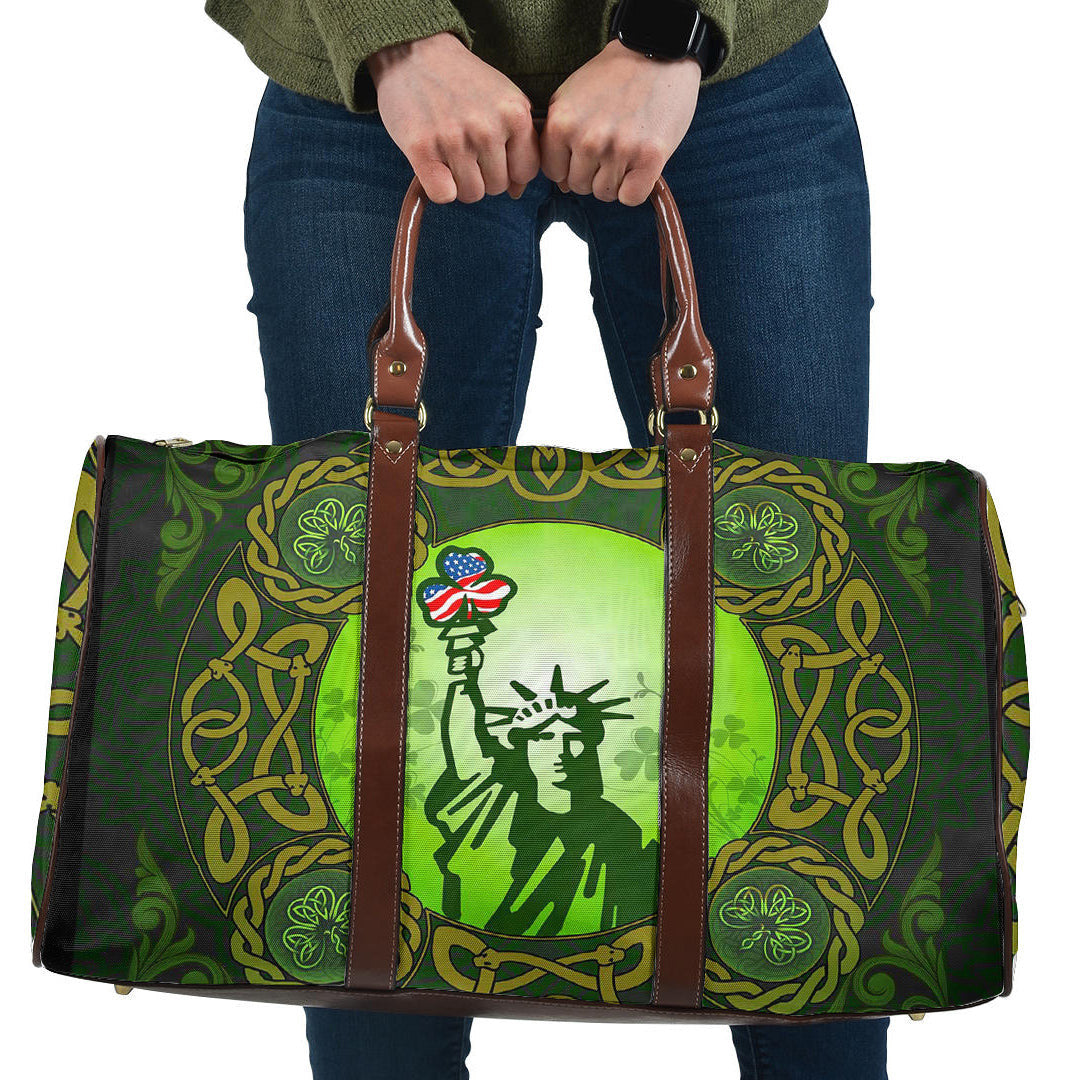 Bag Patrick Day Liberties Irish and USA Celtic Style Travel Bag