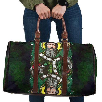 Bag ST Patrick Day Card Style Three Leaf Clover Travel Bag