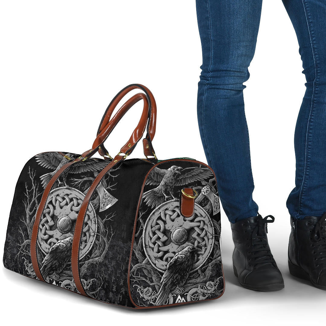 Bag Celtic Raven Axe Viking Travel Bag