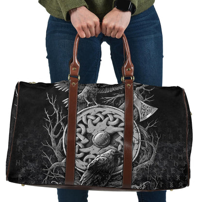 Bag Celtic Raven Axe Viking Travel Bag