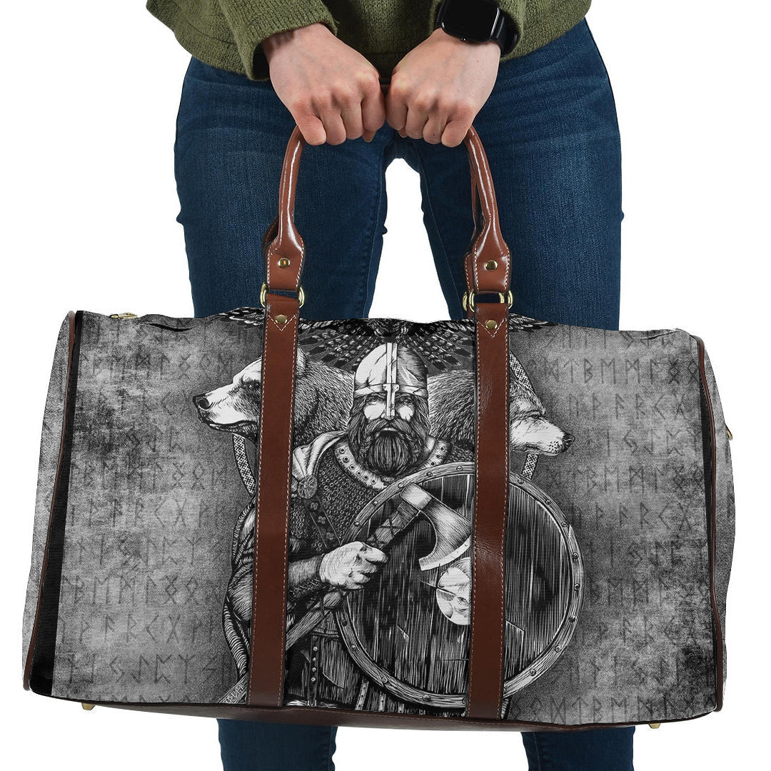 Bag Viking Odin Bear Raven Wolf Travel Bag