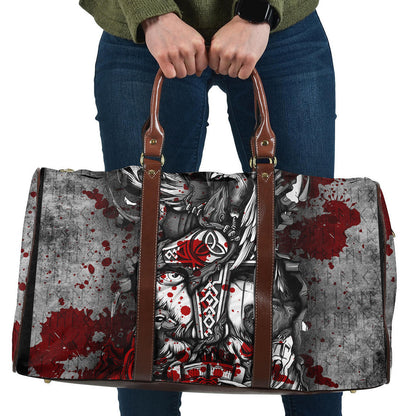 Bag Viking Odin Wolf Bear Raven Blood Travel Bag