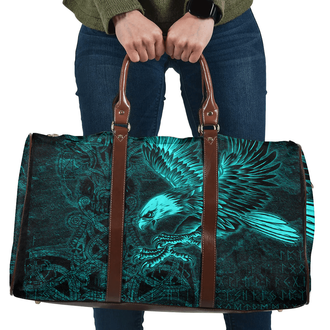 Bag Raven Mjolnir Turquoise Viking Travel Bag