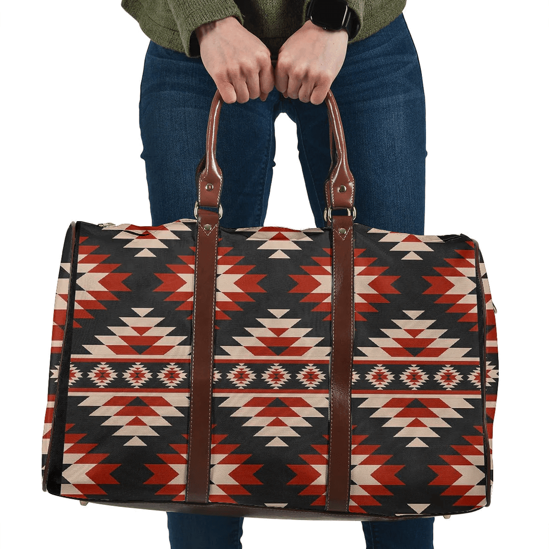 Bag Travel Bag America Geometric Ethnic Seamless Pattern Traditional. American,Mexican Style
