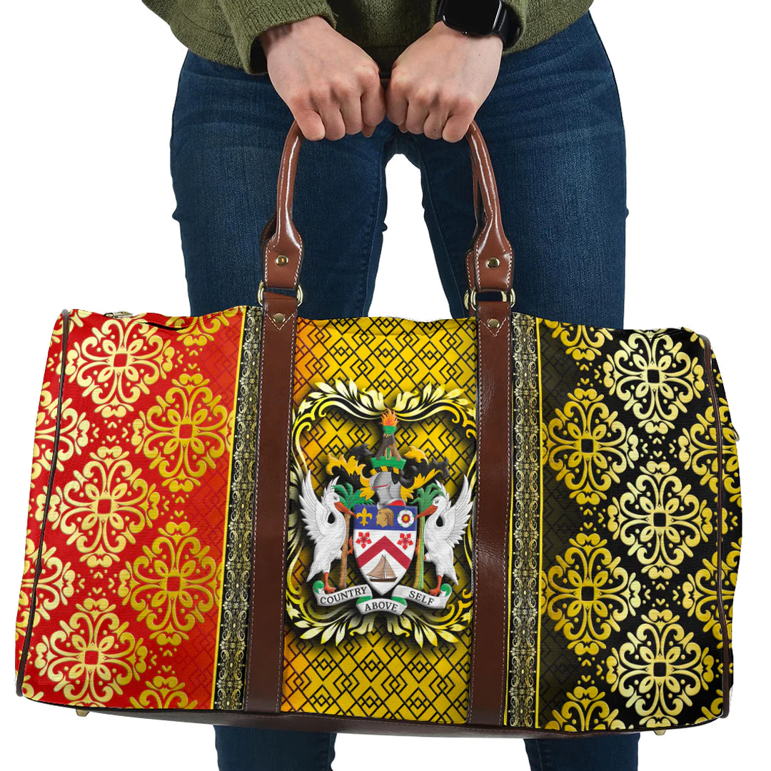 Travel Bag Saint Kitts and Nevis Royal Pattern