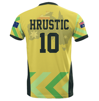 Clothing Custom Australia 2026 Home Jersey Style | World Cup Inspired T Shirt