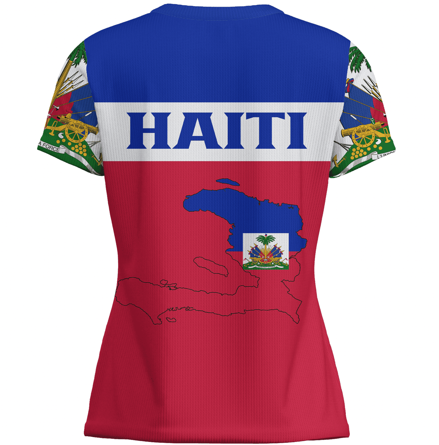 Clothing Haiti 2026 Fan Deep V Slim Football T Shirt | World Cup Inspired Soccer Top