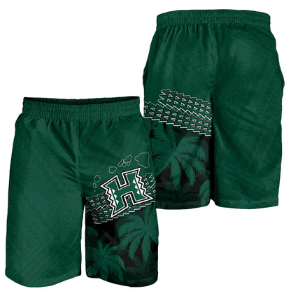 Hawaii Rainbow Warriors Men Shorts Laau Pama